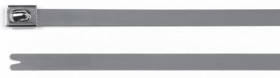 Cable tie, stainless steel, (L x W) 362 x 7.9 mm, bundle-Ø 12 to 102 mm, silver, -80 to 538 °C, 111-94149