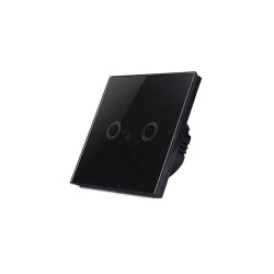 Włącznik dotykowy czarny 2 kanałowy