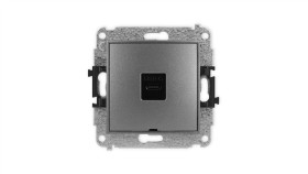 Icon Mechanizm Gniazda Pojedynczego 1Xusb C-C, Bez Pola Opisowego Grafitowy...