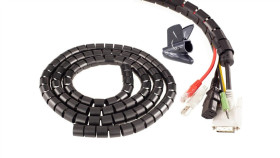 Elastyczny Organizer Biurkowy Typu Cablezip Maskownica Do Kabli I Przewodów...