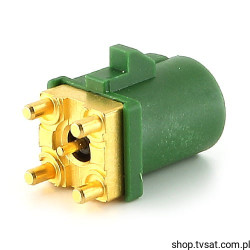 59S10H-400T5-E FAKRA HF STRAIGHT PLUG PCB GREEN THT ROSENBERGE