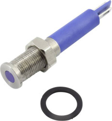 TRU COMPONENTS 1605942 Lampka sygnalizacyjna LED TC-92106c11, 60 mcd, 12 V DC/AC, 6 mm