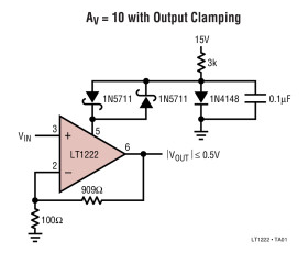 500MHz, 3nV/√, A ≥ 10 Operational Amplifier