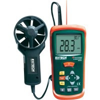 MIER-EXAN200 Termoanemometr - pomiar prędkości 0.4 do 30 m/s, -10 do 60 °C, pirometr