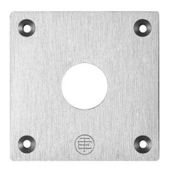 Płyta czołowa z nawiertami, XAP-E, metalowa, 1 otwór XAPE301