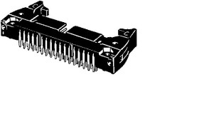 Złącze 64-pinowe 2-rzędowe raster: 22.86mm Męski Przewlekany Omron
