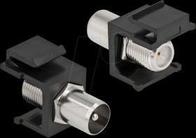 86857 Keystone Module IEC male &gt; F female black