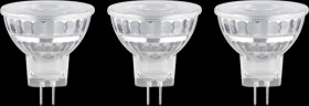 28977 LED floodlight GU4, 1.8 W, 184 lm, 2700 K, 36°, pack of 3