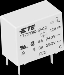 Relay, 1 Form A (N/O), 5 V (DC), 56 Ω, 10 A, 30 V (DC), monostable, 1393194-7
