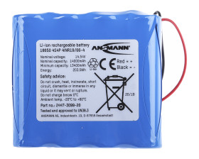 Zestaw akumulatorów 14.54V 16-ogniwowy 14Ah Ansmann
