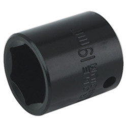 Sealey IS3819 Impact Socket 19mm 3/8&quot;sq Drive