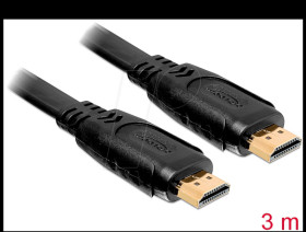 82671 Cable High speed HDMI with Ethernet flat 3.0m