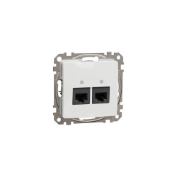 Gniazdo RJ45 podwójne SDD111462 białe kat. 6 Sedna Design & Elements Schneider