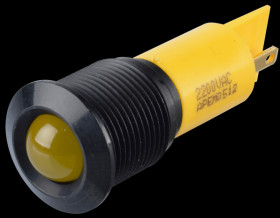 Q16P1BXXY24E Indicator LED, 24 V DC, 16 mm, FASTON, yellow/BlC