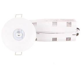Oprawa awaryjna AXP IP65/20 ECO LED 1W 125lm (opt. otwarta) 3h jednozadaniowa AT biała AXPO/1W/E/3/SE/AT/WH