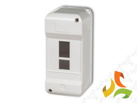 Rozdzielnica natynkowa 3 modułowa 1x3M bez drzwi z uziemieniem IP30 OB-3ZZ KARLIK