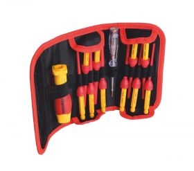 Zestaw wkrętaków wymiennych izolowanych 1000V FW w pokrowcu SL/PH (12 sztuk)