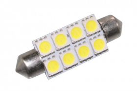 LED C5W 42MM 8SMD 5050 BIALA