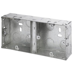 Dencon 8853NB Dual Metal Back Box 35mm