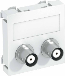 Nośnik multimedialny Audio-BNC 45x45mm lakierowany alu OBO Bettermann, 6105096, aluminiowy, (S x W x G) 45 x 45 x 9 mm