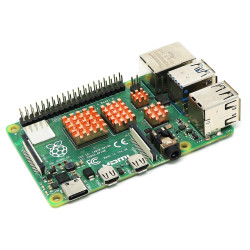 Pure Copper 4-Piece Heatsink Set for Raspberry Pi 4