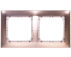 IMPRESJA Ramka podwójna złoty metalik R-2Y/28