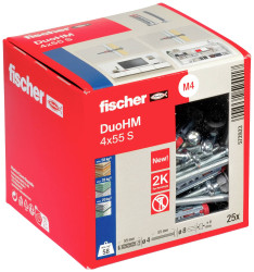 Fischer 572923 DuoHM 4x55 S PH TX Kotwa do pustaków ściennych 55 mm 25 szt.