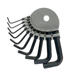 Zestaw kluczy imbusowych Polax, na kółku 10 szt. 1,5-10 mm (25-011)