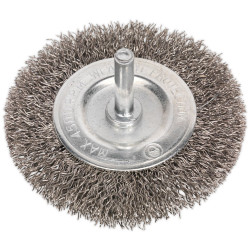 Sealey SFBS75 Flat Wire Brush Stainless Steel 75mm with 6mm Shaft