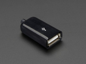 Adafruit USB DIY Slim Connector Shell - USB Type A Socket/Female