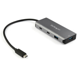 StarTech.com HB31C2A2CB 4 Port USB C Hub w/ 2x USB A &amp; 2x USB C - SuperSpeed 10