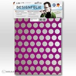 Oracover 90-015-091-B Folia dekoracyjna Easyplot Fun 1 (D x S) 300 mm x 208 mm fioletowo-srebrny (fluorescencyjny)