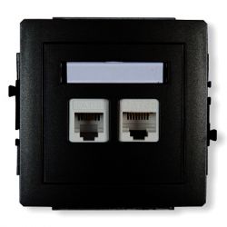 Mechanizm gniazda tel. poj. 1xRJ11 + komp. poj. 1xRJ45, kat. 5e, 8-stykowy