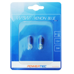 Żarówka R10 12V 5W Xenon Blue W5W T10 2 Szt. POWERTEC