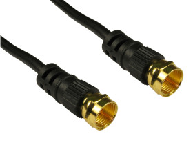 Kabel koncentryczny złącze A F Type złacze B F Type długość 1m typ kabla F Connector Z zakończeniem