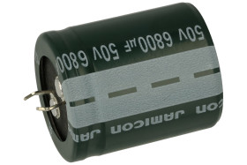 Kondensator; SNAP-IN; elektrolityczny; 6800uF; 50V; HT; HTW682M1HP35M; 20%; fi 30x35mm; 10mm; przewlekany (THT); luzem; -40...+1