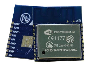 Moduł WiFi ESP-WROOM-02, 802.11b, 802.11g, 802.11n, WPA, WPA2, GPIO, HSPI, I2C, I2S, IR, PWM, UART, 2.5 to 3.6V,