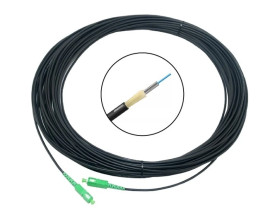 Patchcord microADSS 1J, 100 m, 3 mm, G.657A2, złącza SC/APC, Gold, zbrojony, LSOH