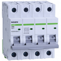 Rozłącznik izolacyjny 25A 4-biegunowy 4P (400V AC) 4-modułowy NOARK