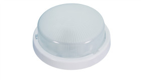 Oprawa Star, E27, 100W, Biała-Polipropylen, Klosz Matowy-Szkło, Ip44 A2220-M