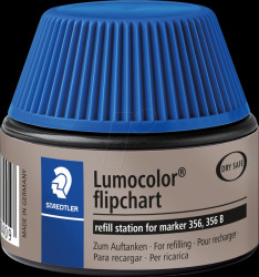 488 56-3 Refill station, Lumocolor flipchart marker 356/356 B, blue