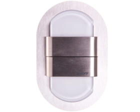 Oprawa przyschodowa DUO RUEDA LED Light 10 V DC 1,6 W IP 66 6500 K szlif Inox