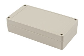 Obudowa ogólnego użytku ABS szerokość zew. 85 mm długość zew. 165 mm wys. zew. 40 mm Hammond IP65 Jasnoszary