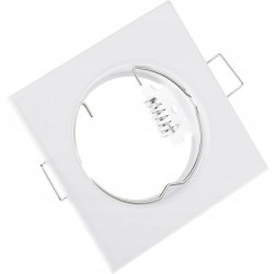 Oprawa HALOGENOWA Podtynkowa Stała Kwadrat PAVO Biała Blacha MR16 GU10