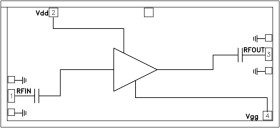 Wideband Driver Amplifier Chip, 2 - 35 GHz