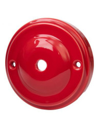 CERAMICZNA PODSUFITKA OKRĄGŁA 100mm JABŁUSZKO CZERWONA