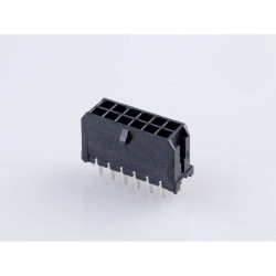Molex 430451224 Micro-fit Header 12 Pins 3mm Pitch Dual Row Black
