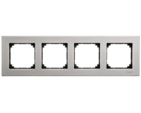 Merten M-Elegance Ramka poczwórna metalowa tytanowy MTN403405