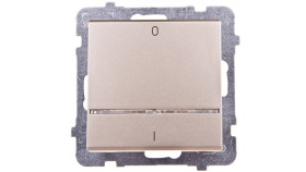 Sonata Łącznik Podwójny Z Podświetleniem Szampański Złoty Mat Łp-11Rs/M/39