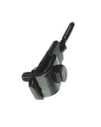 Podpora zwodu do ściany / drewna gwint 50mm, czarna